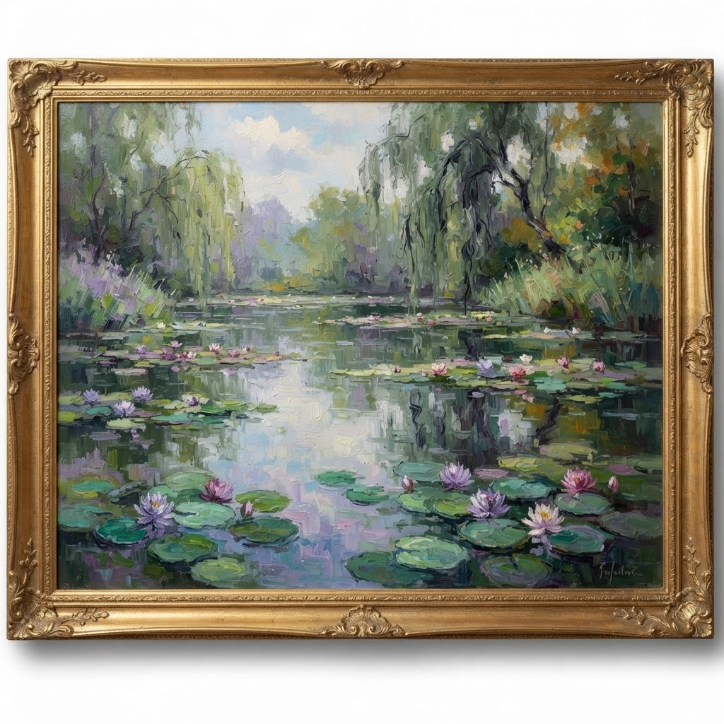 Water Lilies, Morning by Camille Roux