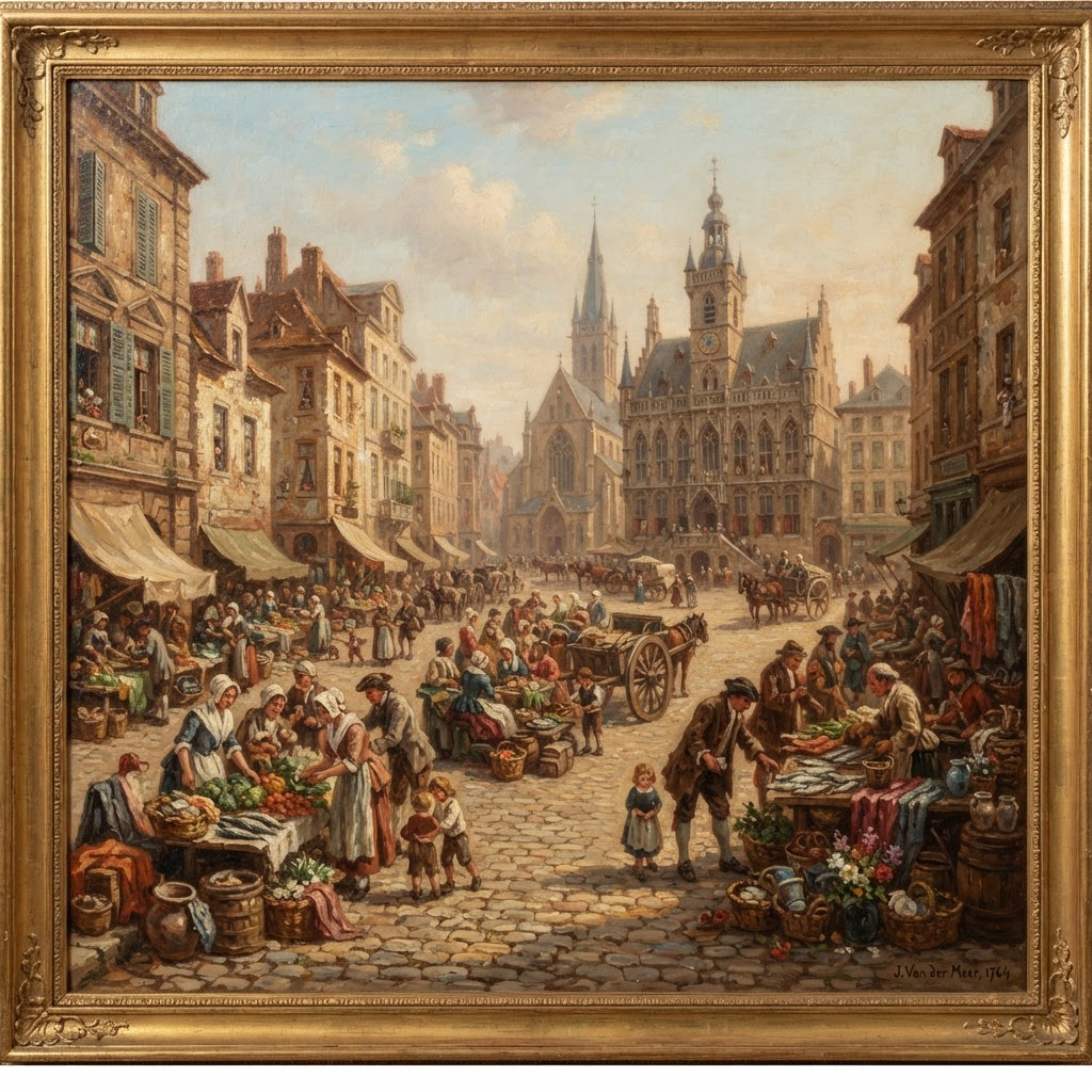 The Market Square by Giuseppe Renna